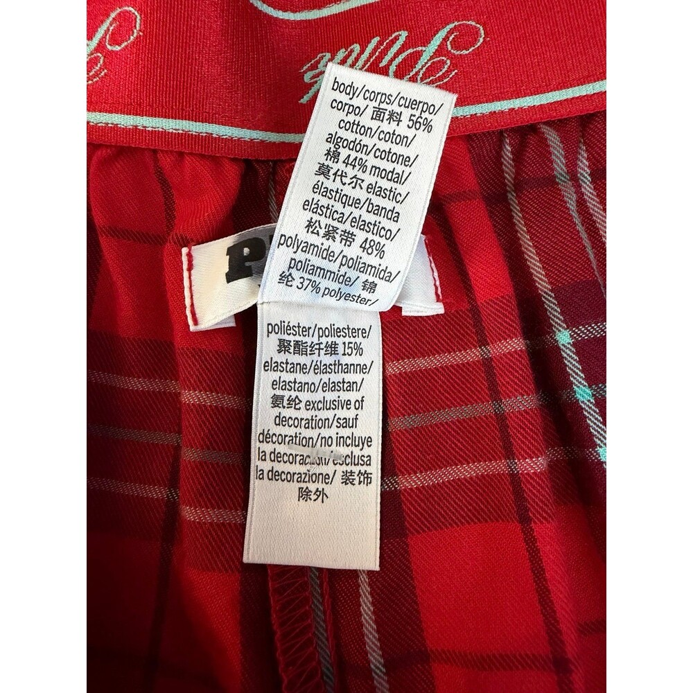 PINK Victoria’s Secret Red Plaid Sleep Shorts Pajama Boxer Medium - Picture 7 of 7